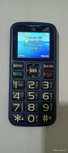 Celular DL YC-120 Dual SIM 24 MB azul