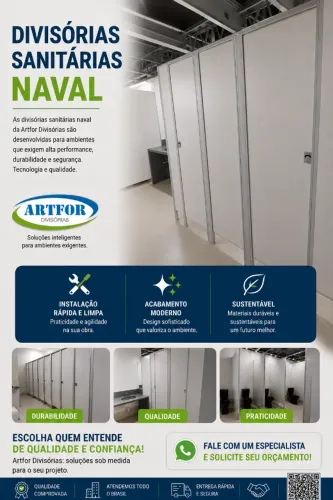 Divisórias Sanitárias Naval, Divisórias para Banheiro, Divisórias para WC