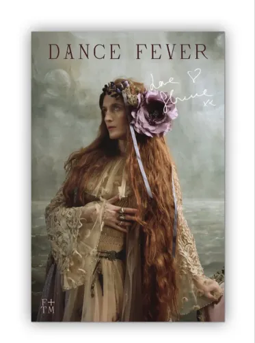 Florence And The Machine Pôster Autografado Edwardian Flower Dance Fever importado