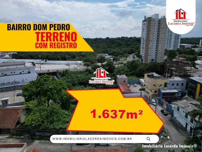 Terreno no Dom Pedro, 1.637m², TEM REGISTRO, VENDA OU ALUGA, Conjunto Kissia, Negocie