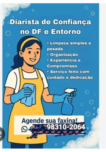 Diarista com referencias para o Gama