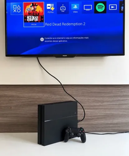 PS4 + CONTROLE ORIGINAL + Red Dead Redemption 2