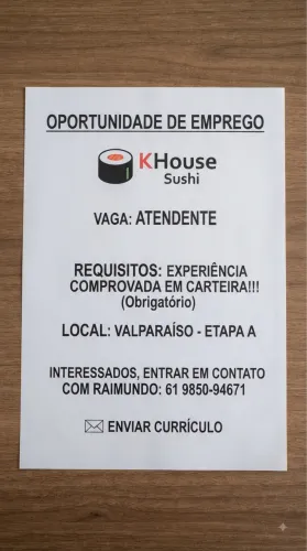 Vaga atendente