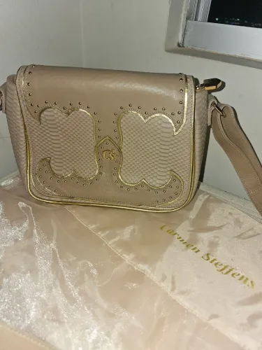 Bolsa Carmen Steffens em Couro - Nude/Bege