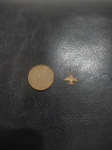 Pingente divino espírito santo em ouro (ouro 750/18 k)