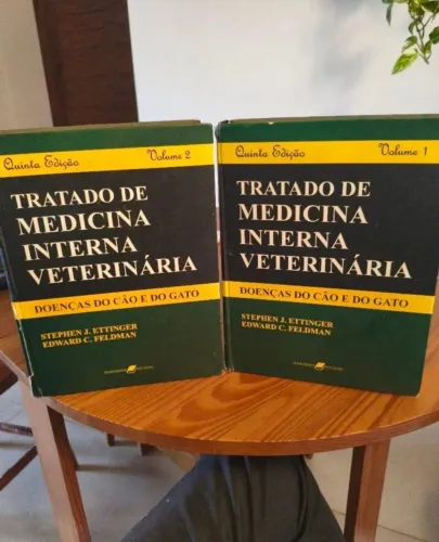 Livro Tratado de Medicina Interna Veterinária- Ettinger- Vol 1 e 2- Quinta edição