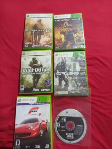 Lote de seis jogos originais de Xbox 360