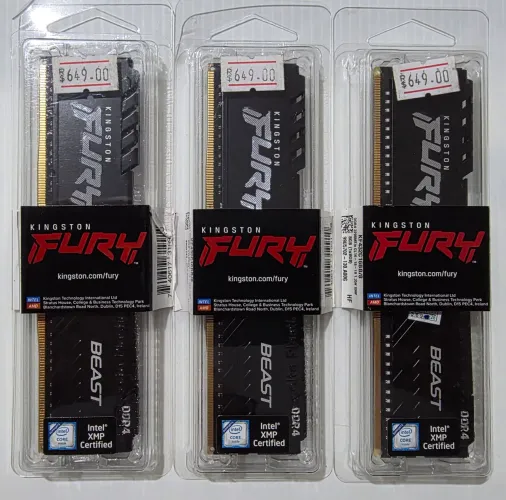 Memória Fury DDr4 8Gb.