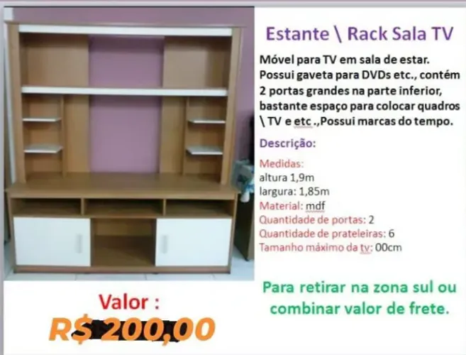 Estante Rack sala