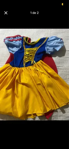 Vestido branca de neve 4/5 anos