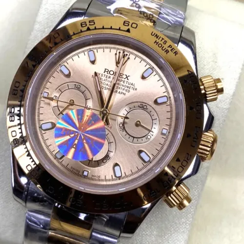 Rolex Cosmograph Daytona Misto Dourado E Prata Automático Premium