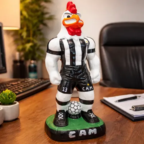 Escultura Mascote GALO DOIDO Artesanal GIGANTE