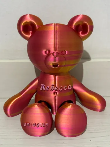 Urso 23cm Personalizado Articulado 3D Teddy Bear Brinquedo