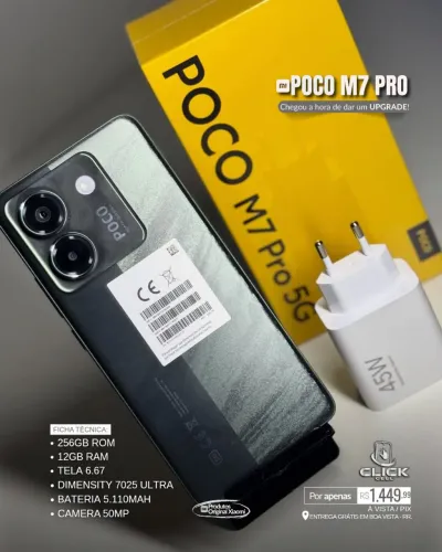 Poco M7 Pro 5G 12GB RAM ?256GB (Novo)