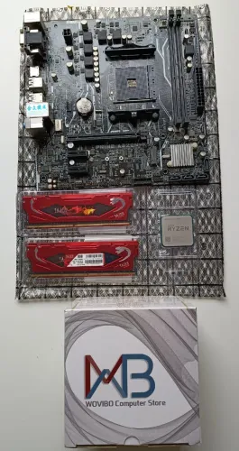 Kit Ryzen 2200g + Placa Mãe Asus + 16gb De Memoria + Cooler