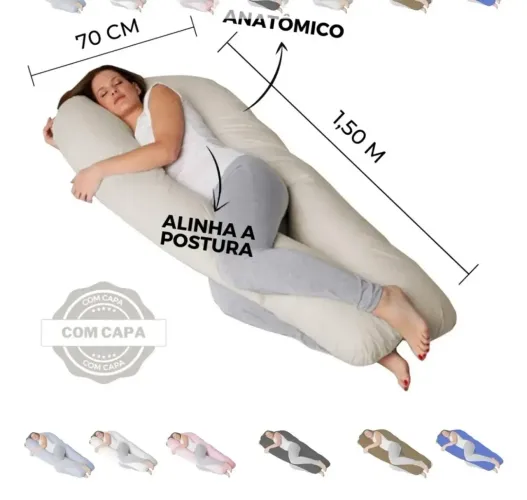 Travesseiro de corpo U