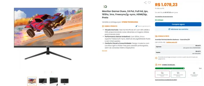 MONITOR 24PL 165HZ
