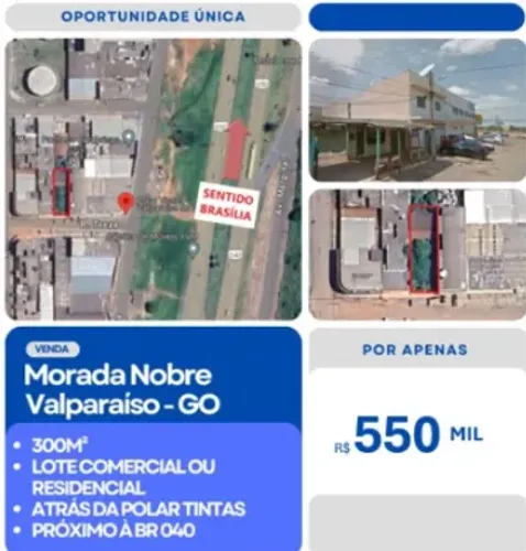 Lote Comercial 300m² em Valparaíso - Ideal para Investir ou Construir!