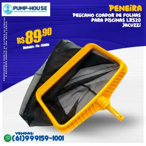 Peneira Pelicano Coador de Folhas LR520 Jacuzzi