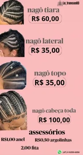 Tranças, Entrelace, Rasta. Entre outros