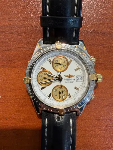 Relógio Breitling Chronomat Aço e Ouro Automático Completo Revisado 1 ano de garantia