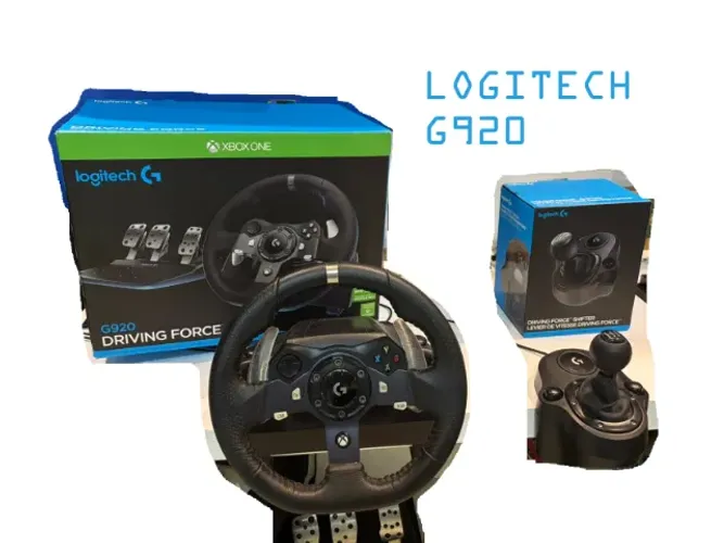 Volante Logitech G920 + Câmbio Shifter