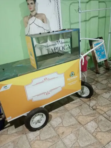 Lindo e prático carrinho de tapioca para você aumentar suas vendas 