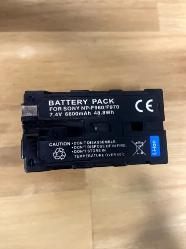 BATERIA NP-F960 / NP-F970 - 6600mAh - 7,4V - Li-Ion