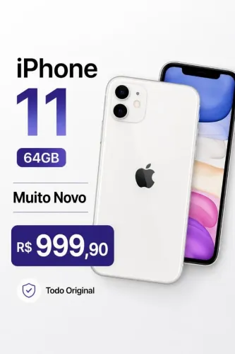 iPhone 11 Branco 64GB Novo