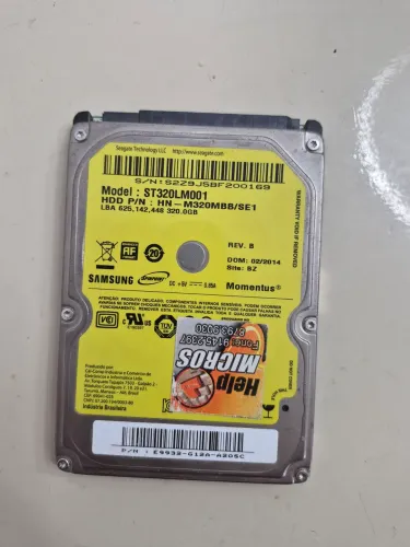 HD 320 GB sata Samsung para notebook