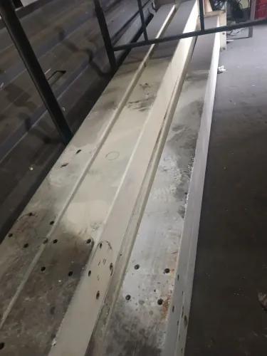 8 pilares metálico metalom 150x150# 4mm com 3.20mts 1.100$ tudo