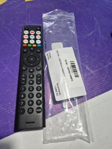 Controle remoto tv hisense