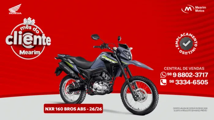 NXR 160 BROS CBS - HONDA - 2026/2026