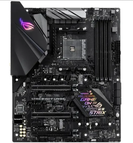 Placa mãe ASUS ROG STRIX B450-F GAMING AM4 - BIOS Atualizada - Funcionando tudo.