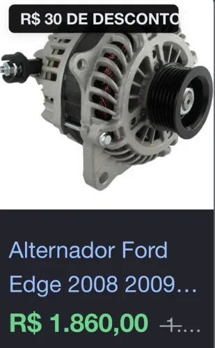 Alternador original ford Edge 2008 até 2014