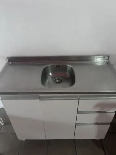 Pia Inox com Balcão