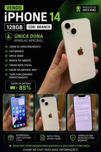 iPhone 14 128GB - BRANCO