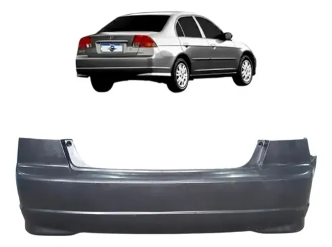 Parachoque Traseiro Honda Civic 2004 2005 Uzad0