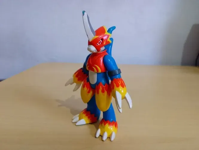 Digimon Flamedramon Vinyl original