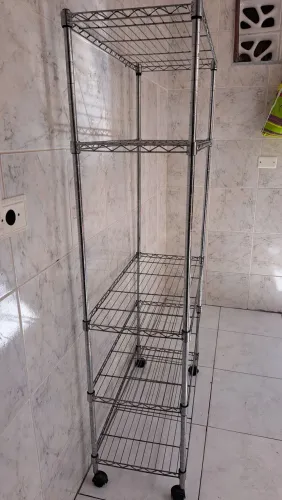 Carrinho de serviços inox cromado