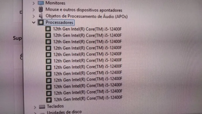 Cpu Lenovo i5 12400f + 16gb memória ddr4 + vme 256gb falar com ivan * wtz 