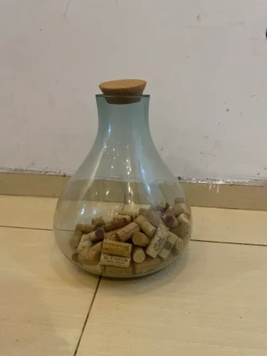 Jarro pra colecionar rolhas de vinho