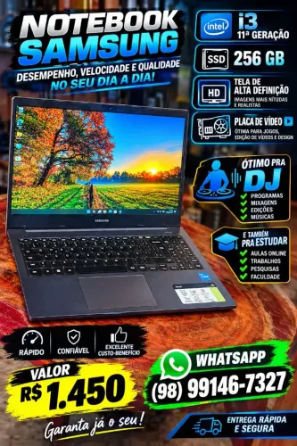 i3 11° Ger.SSD 256 ÓTIMO PRA DJ E ESTUDAR 
