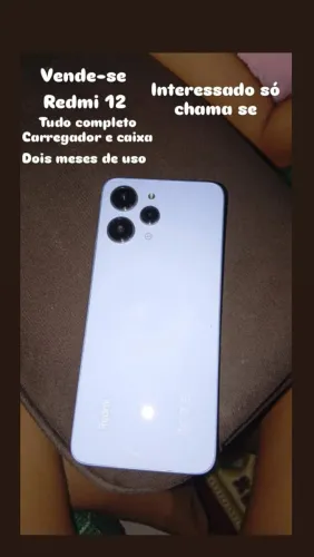 Vende-se redmi12 novo dois meses de uso