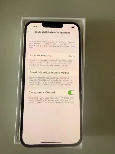 phone 13 128GB praticamente novo com 100% de saúde da bateria