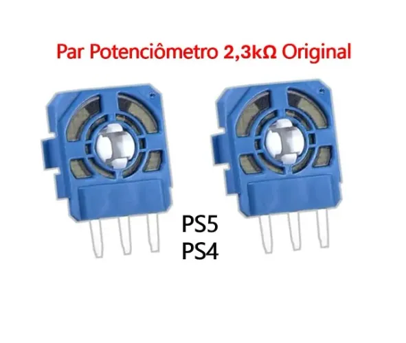 Par Potenciômetro Azul Original PS4 PS5 Analógico 3D 2,3k?