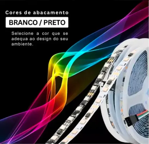 Fita Led 2811 5m Endereçável 300 Leds Ip20 + Controladora