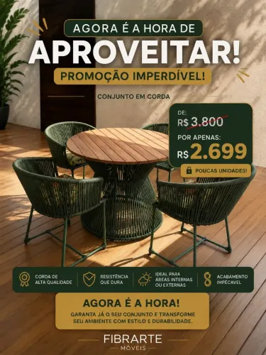 Conjunto de Mesa de corda