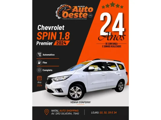 Chevrolet Spin Premier 1.8 8V Econo.flex 5P Aut. 2024