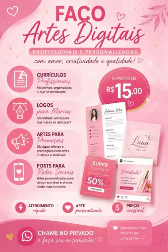 Faça sua arte digital personalizada! 